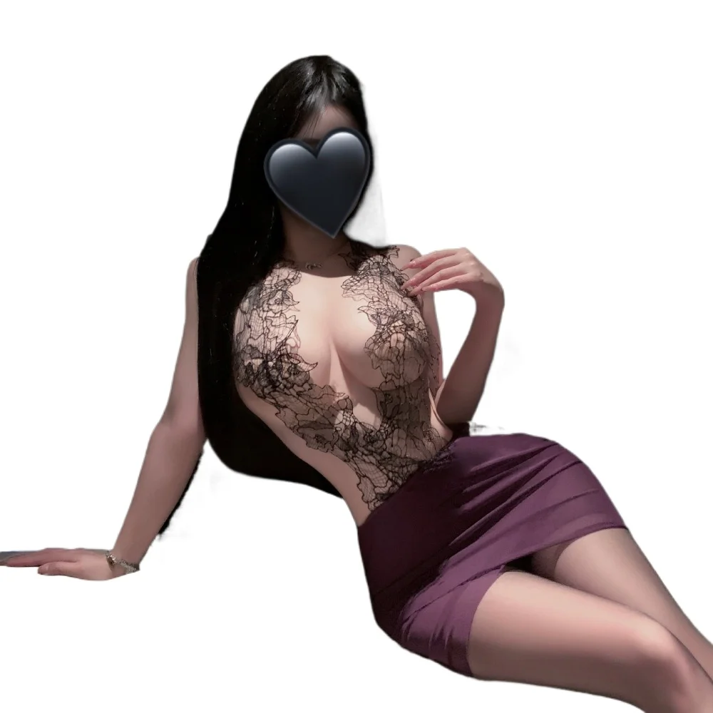 

Sexy Lingerie Secretary Uniform Cosplay Costume Perspective Deep V Bodycon Dress Nightdress Roleplay Outfit Pajama Underwear Set