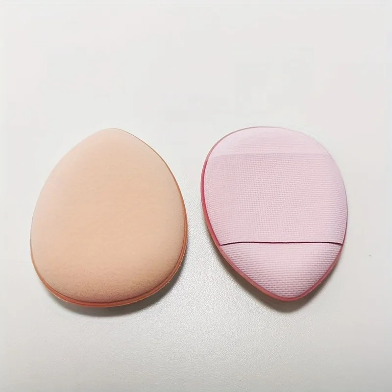 50pcs Mini Finger Sponge Powder Puff Pink Mini Size Finger Puff Set Foundation Cream Concealer Applicator