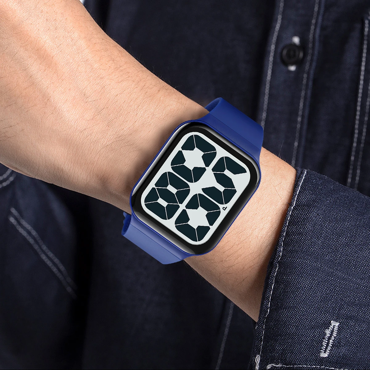 Модные спортивные светодиодные электронные часы для отдыха, электронные часы с большим цифровым дисплеем, водонепроницаемые для студентов мужского и женского пола