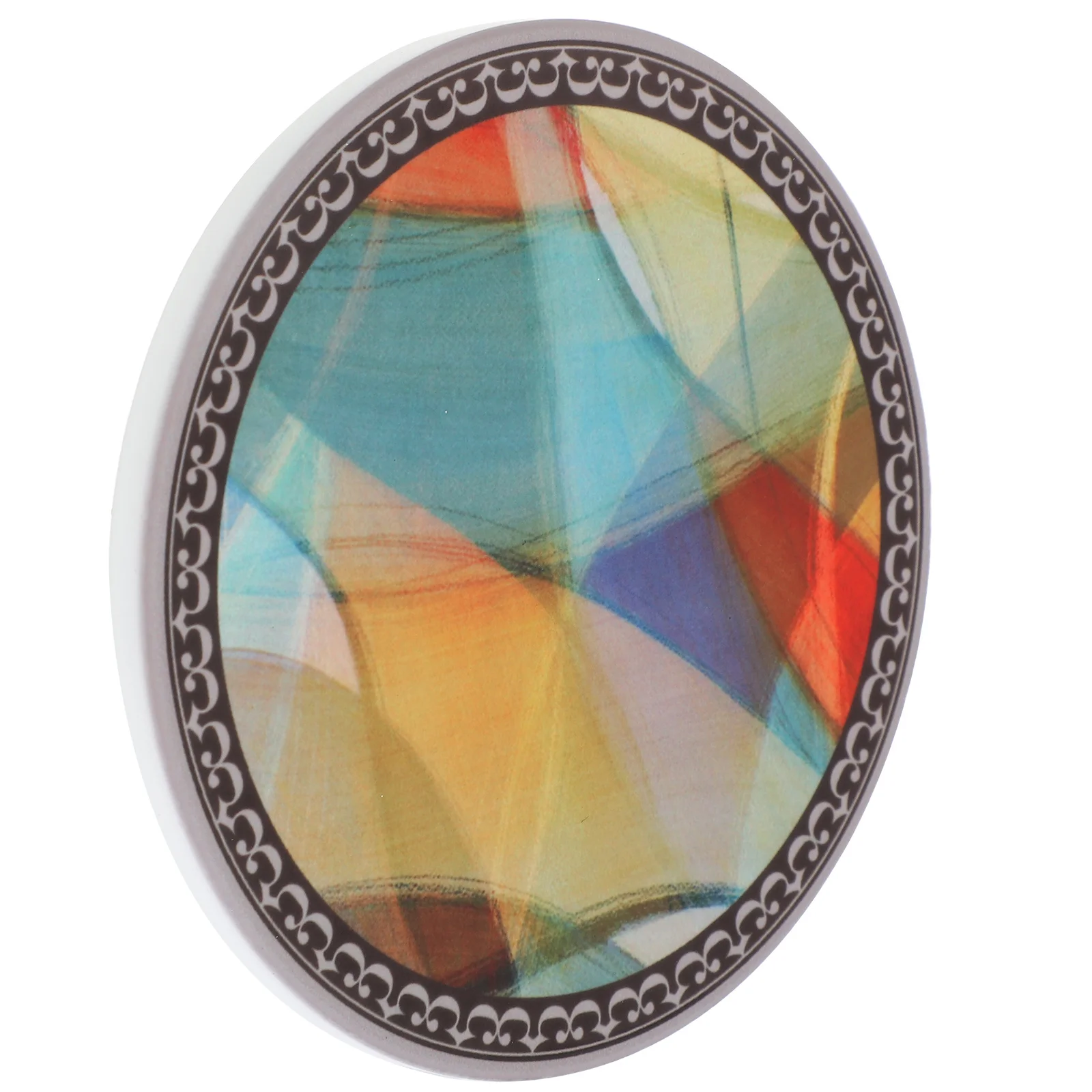 

Decorative Ceramic Cup Coaster Bohemian Style Moroccan Print Reusable Drink Coaster Set Heat Resisting Table Mat for Hot Cups