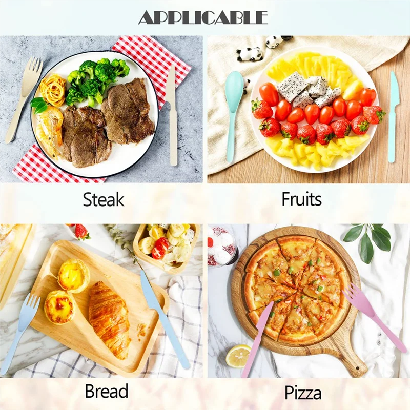 

2025 Trend4 Sets Reusable Travel Utensils Set Disposable Silverware Eco-Friendly BPA Free With Case
