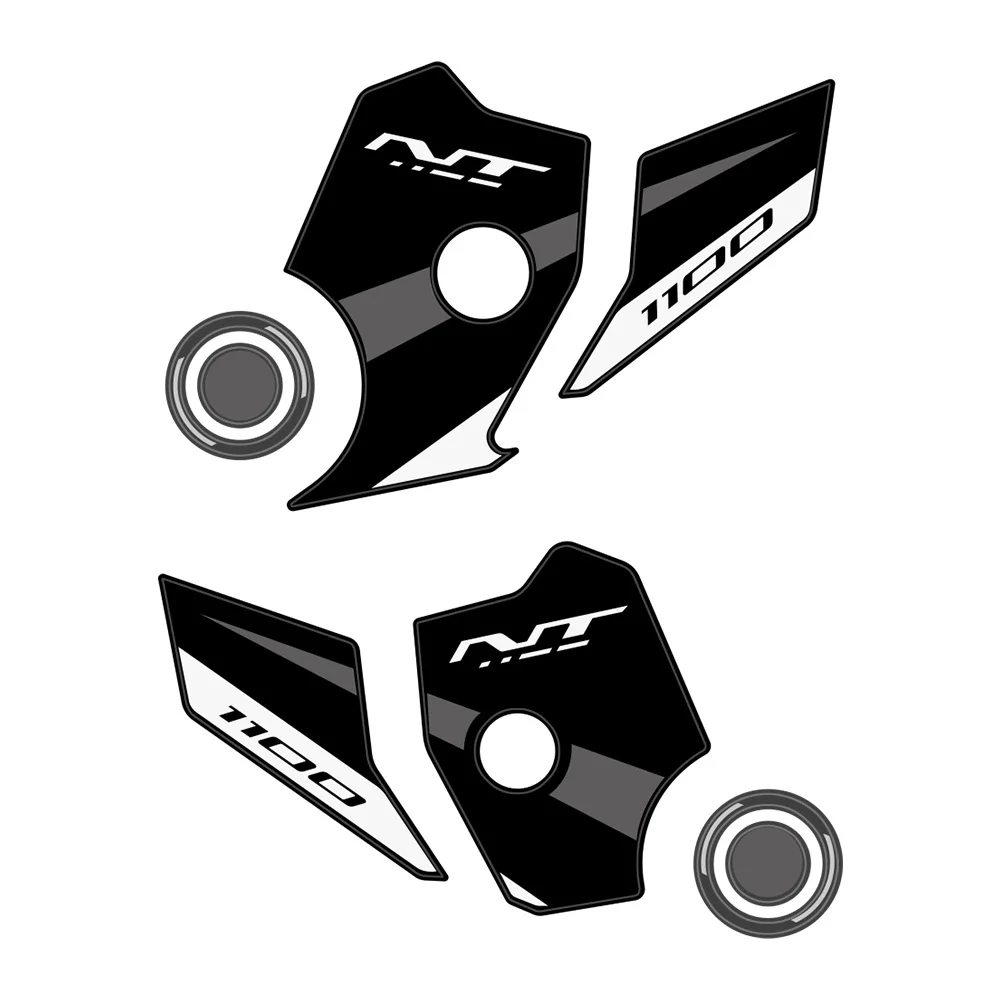 For NT1100 NT-1100 Side Footstool 3D Gel Epoxy Resin Sticker 2022-2026 Accessories Motorcycle Heel Protector Stickers 6