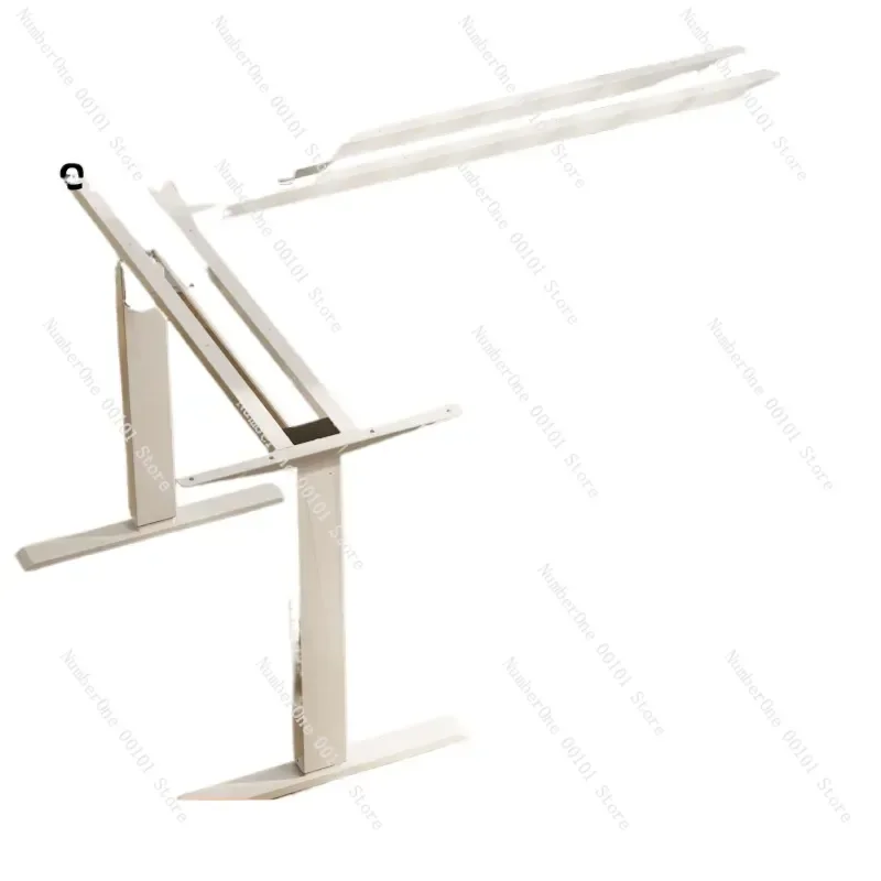 Smart L Shaped Electric Standing Desk Frame Adjustable Height Sit Stand Workstation Corner Office Table Base Motorized Legs