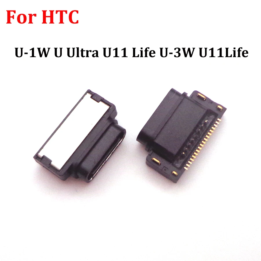 1-10pcs Dock Charging Socket USB Connector Charger Port Type C Plug Contact For HTC U-1W U Ultra U11 Life U-3W U11Life