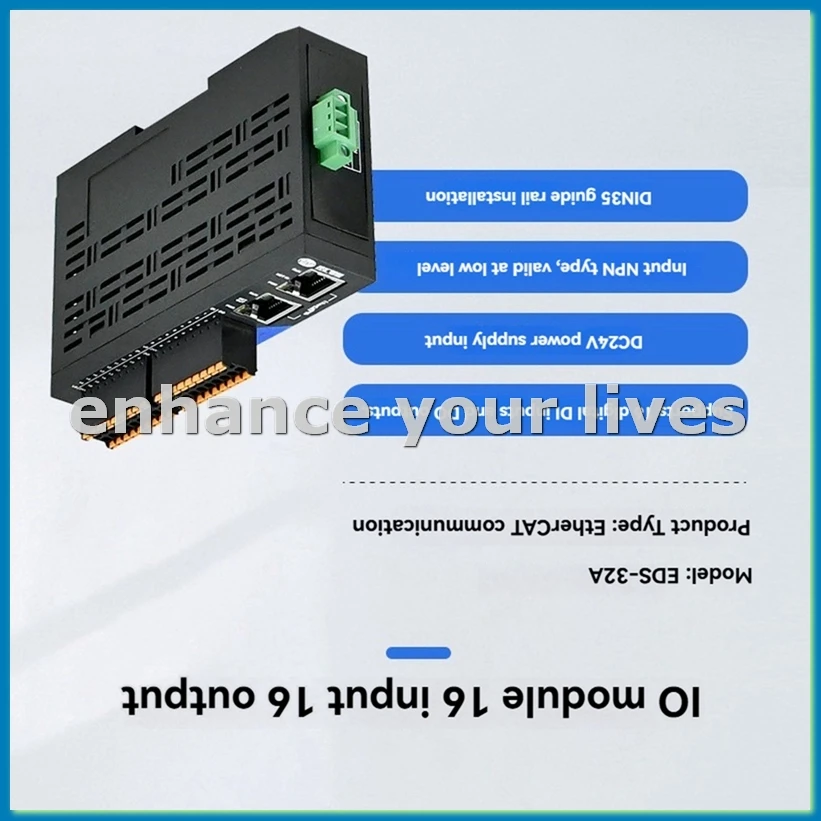 

-32A Серия EtherCAT Модуль сбора данных удаленного ввода-вывода Ethernet-коммуникация Контроллер ПЛК 16-полосный-A23U