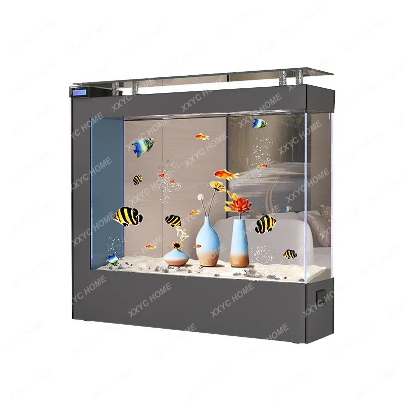 

Fish Tank Living Room Home Subareas Screens Rectangular Large Super White Glass