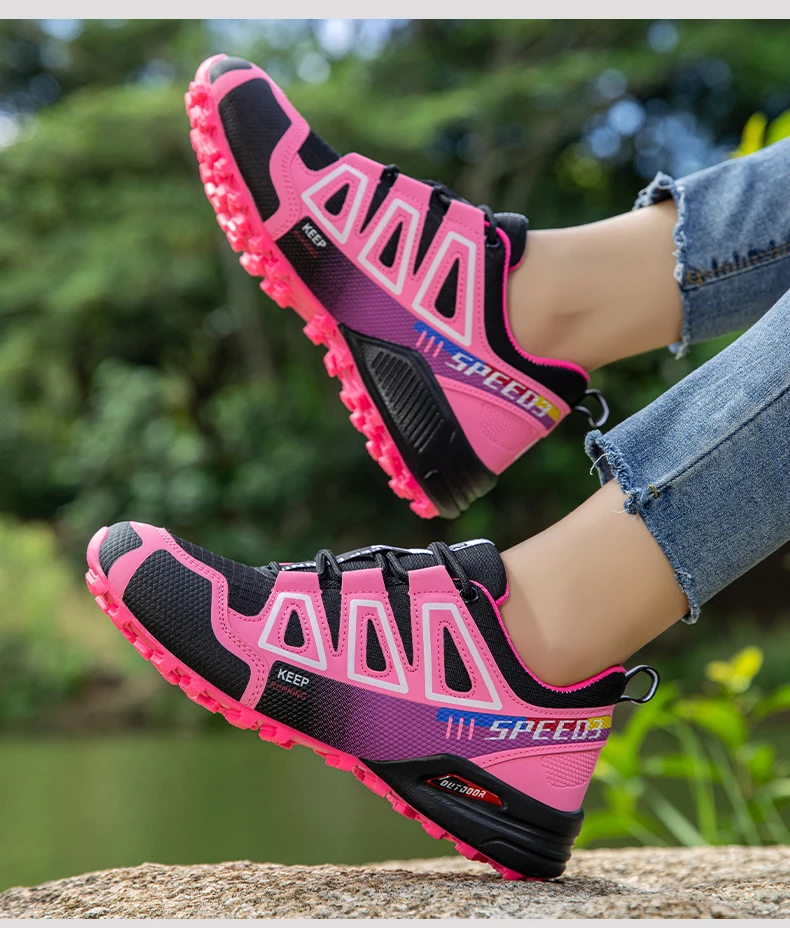 Wasserdichte Wanderstiefel für Herren und Damen, rutschfeste, atmungsaktive, leichte und langlebige Gummisohlen, geeignet für den Außenbereich – Detail 16