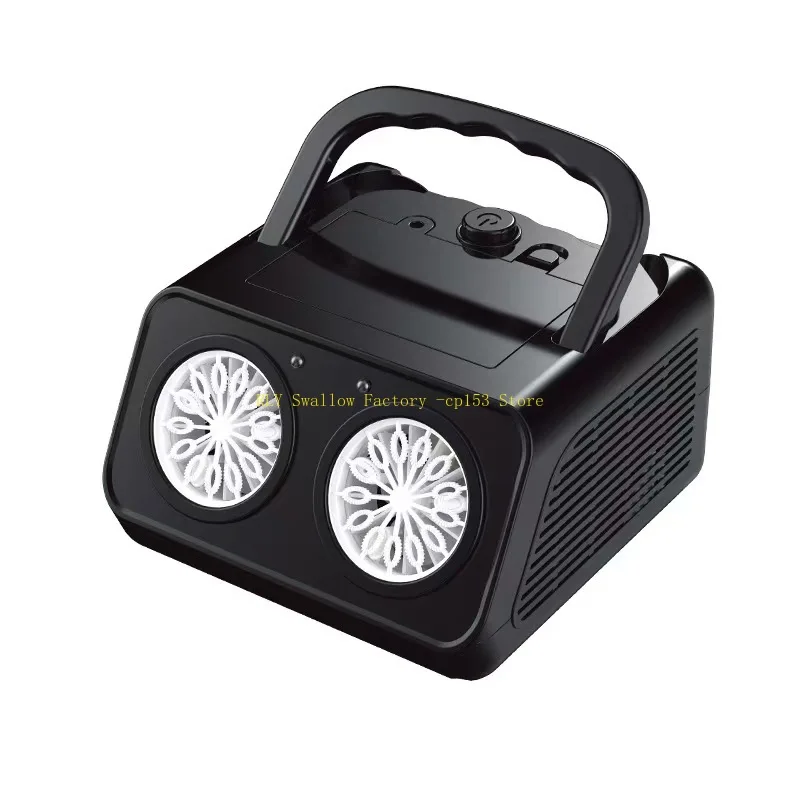 

Double cylinder 26-hole bubble machine, portable automatic bubble blowing portable wedding