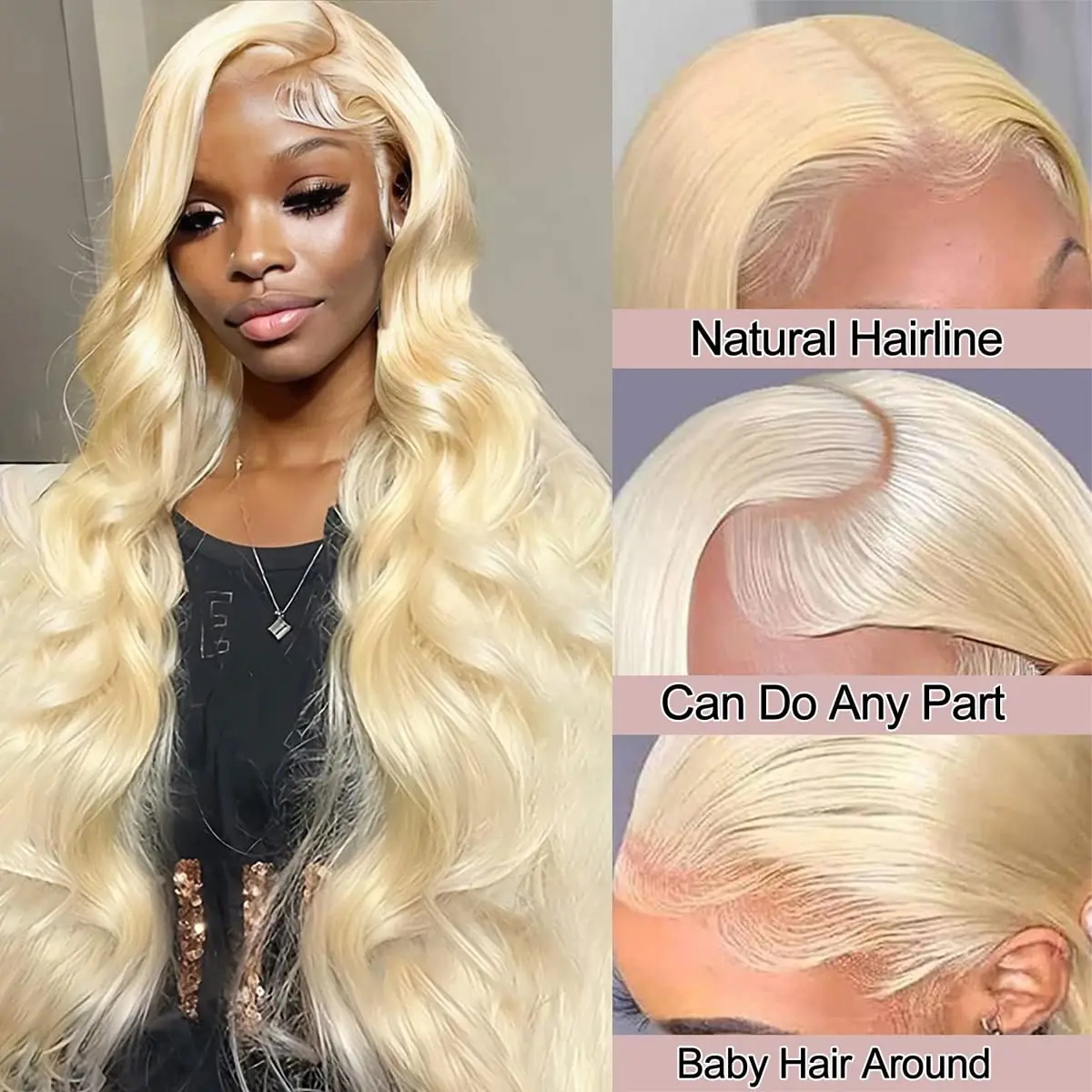 13x6 Hd Lace 613 Colored Frontal Wig Brazilian Honey Blonde Body Wave 13x4 Transparent Lace Front Human Hair Wigs Pre Plucked