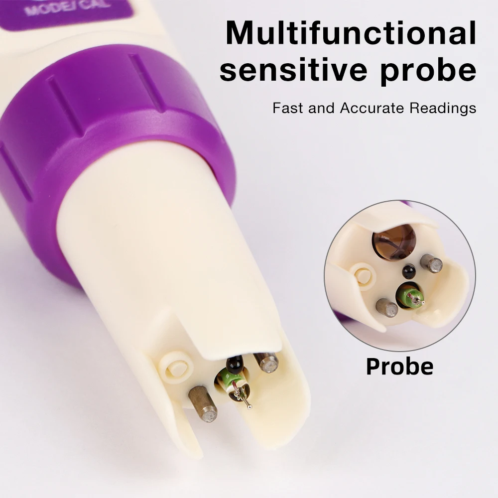 10 in 1 Water Quality Detector Chlorine Meter PH TDS EC ORP Salinity S.G Temp Ω.m H2 CL Swimming Pool Hydroponic Aquarium Tester