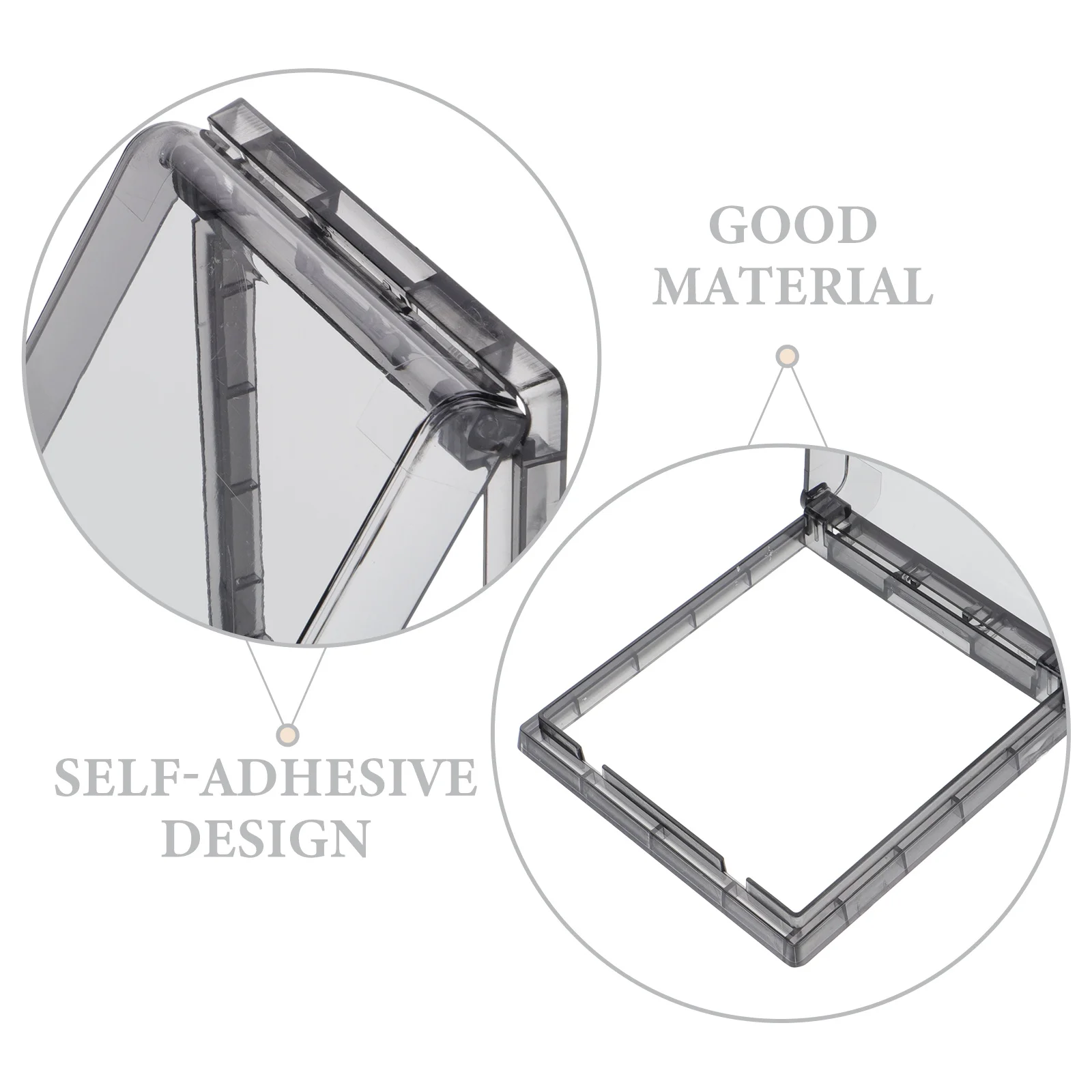 

3pcs Waterproof Outlet Cover Clear Protective Shield For Light Switches Proof Safety Guard Bathroom Bedroom Kitchen Use