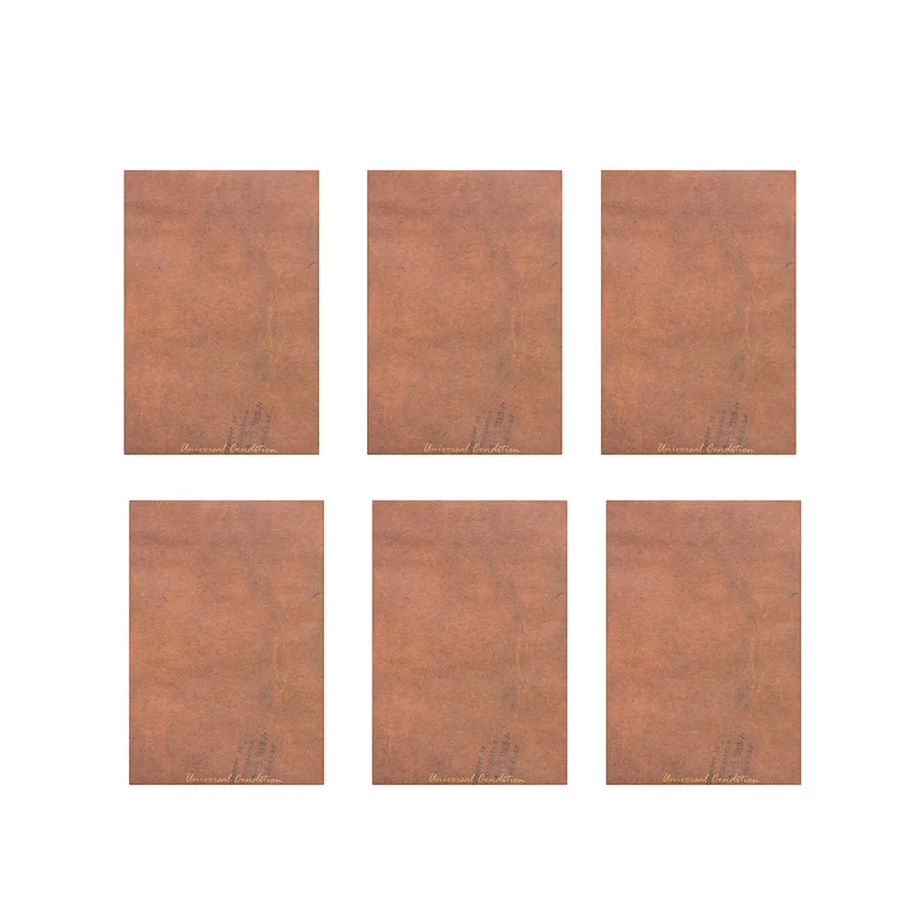 100Pcs Vintage Kraft Paper Envelopes Retro Letter Pattern Brown Storage Envelopes for Postcards Coins Gift Cards