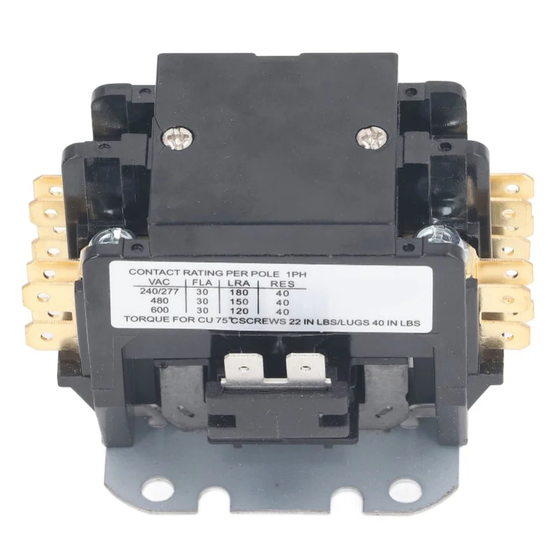 Air Conditioner Contactor Heating Ventilation Air Conditioning Contactor 30A 2P For Power Control 220V