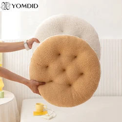 Yomdid Biscuit Vorm Pluche Ronde Kussen Zachte Creatieve Kussen Stoel Auto Zitkussens Decoratieve Cookie Tatami Bank Rugkussen