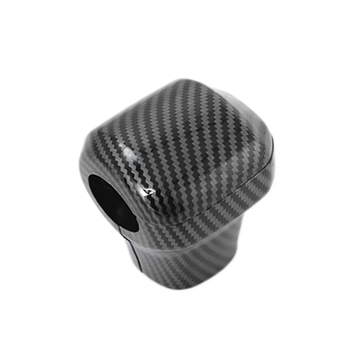 Car Carbon Fiber Gear Head Knob Shift Cover Trim Gear Shift Knob Shifter Lever Cover for Sienna 2021 2022