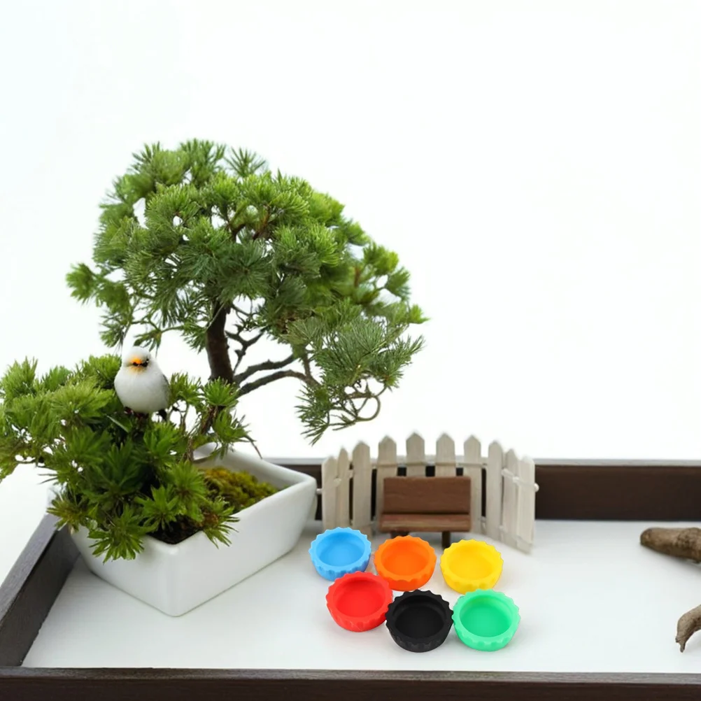 

6pcs Reptile Feeding Bowls Nonslip Smooth Surface For Lizard Gecko Chameleon Food Water Dish Pet Feeder Cup Crawler Frog Turtle