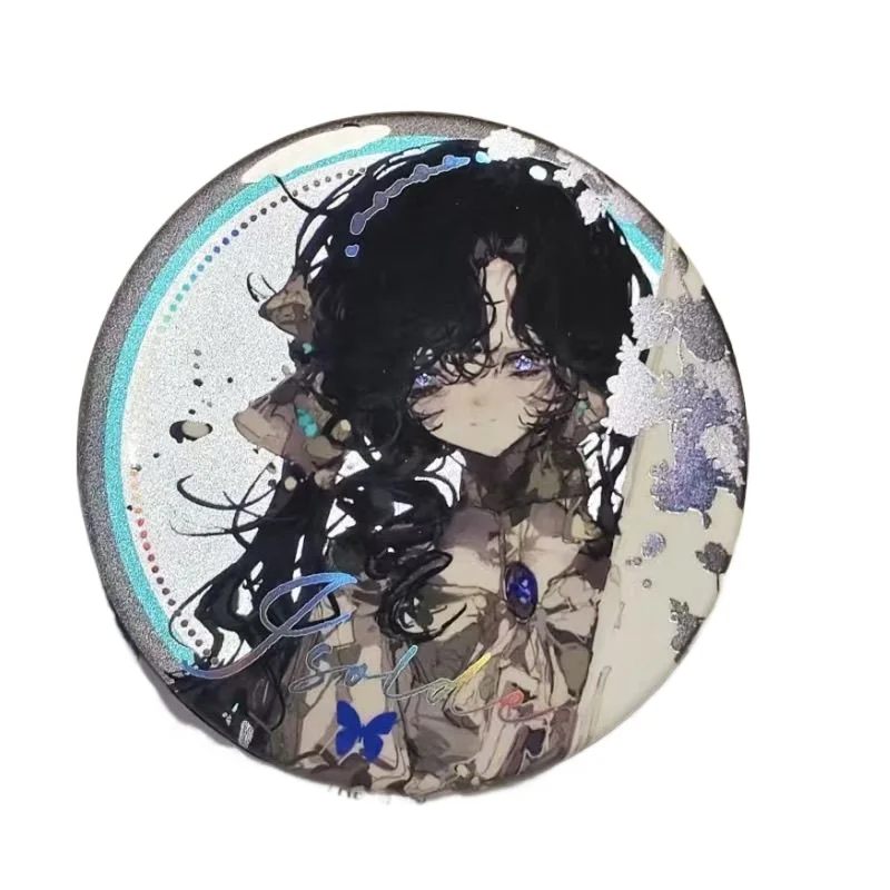 Game Reverse:1999 Round Badge Anime Action Figure Isolde Cute Brooch Pin Bag Clothes Accesories Fans Gifts Desk Display Ornament
