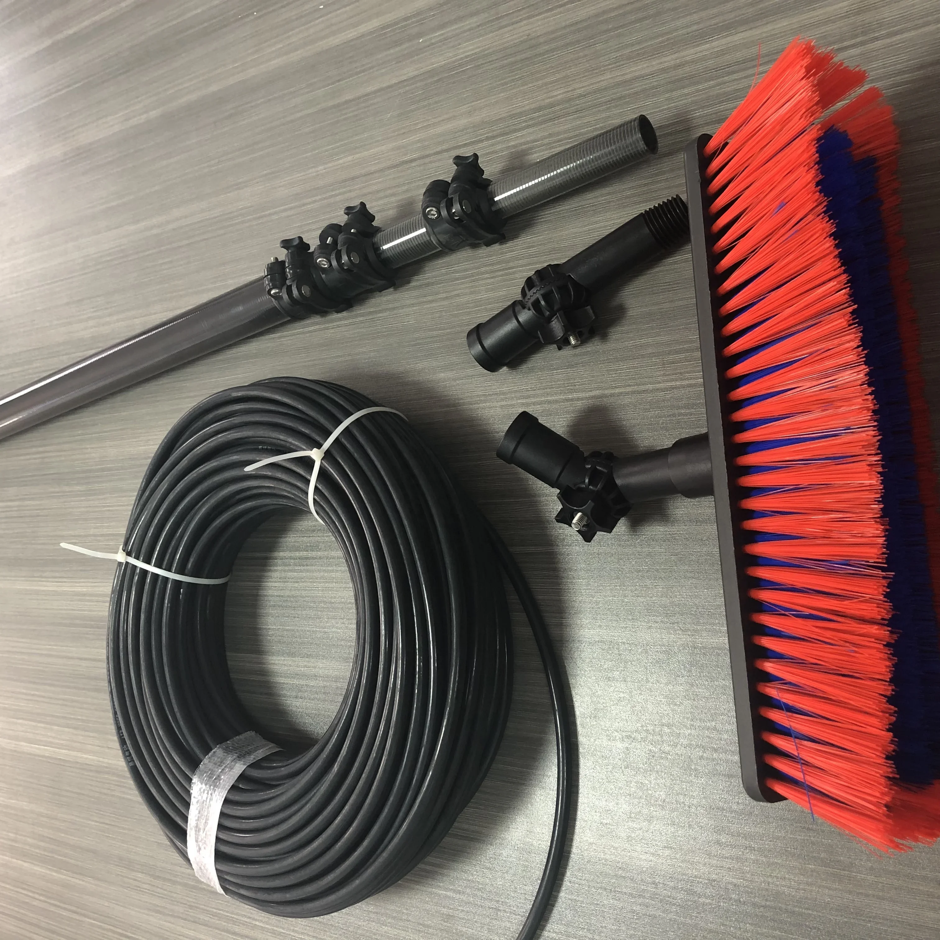 Custom 35ft 40ft 50ft 100% carbon fiber / glass fiber telescopic water fed windows cleaning pole