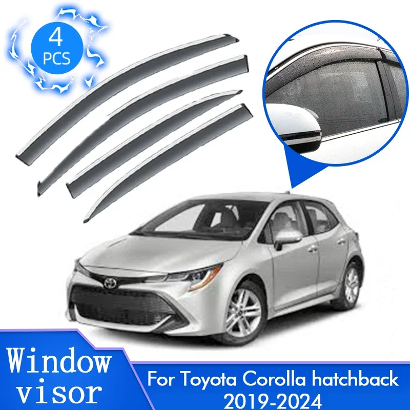 For Toyota Corolla Ascent Sport Hatchback E210 2019 2020 2021 2022 2023 2024 Window Rain Shield Deflector High Quality Auto Part