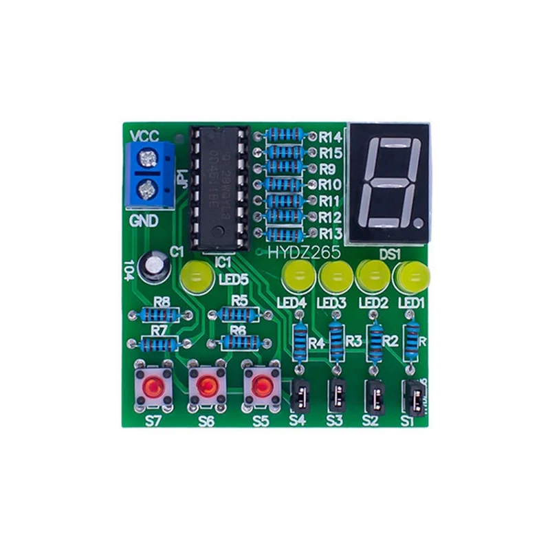 AB46-Decoding Display Electronic Manufacturing Loose Parts Training And Teaching Kit DIY Welding Matching Skills Simulation