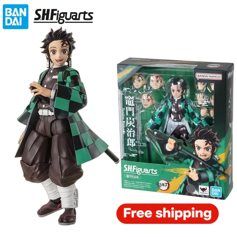 

100% Original Bandai S.H.Figuarts Demon Slayer Kimetsu no Yaiba Tanjiro Kamado Collectible Action Figure Brand New In Stock