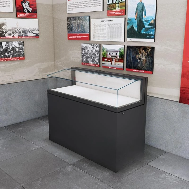 Museum Cultural Relics Exhibition Display Cabinet Cultural Memorial Hall Counter School History Art Museum Glass Product