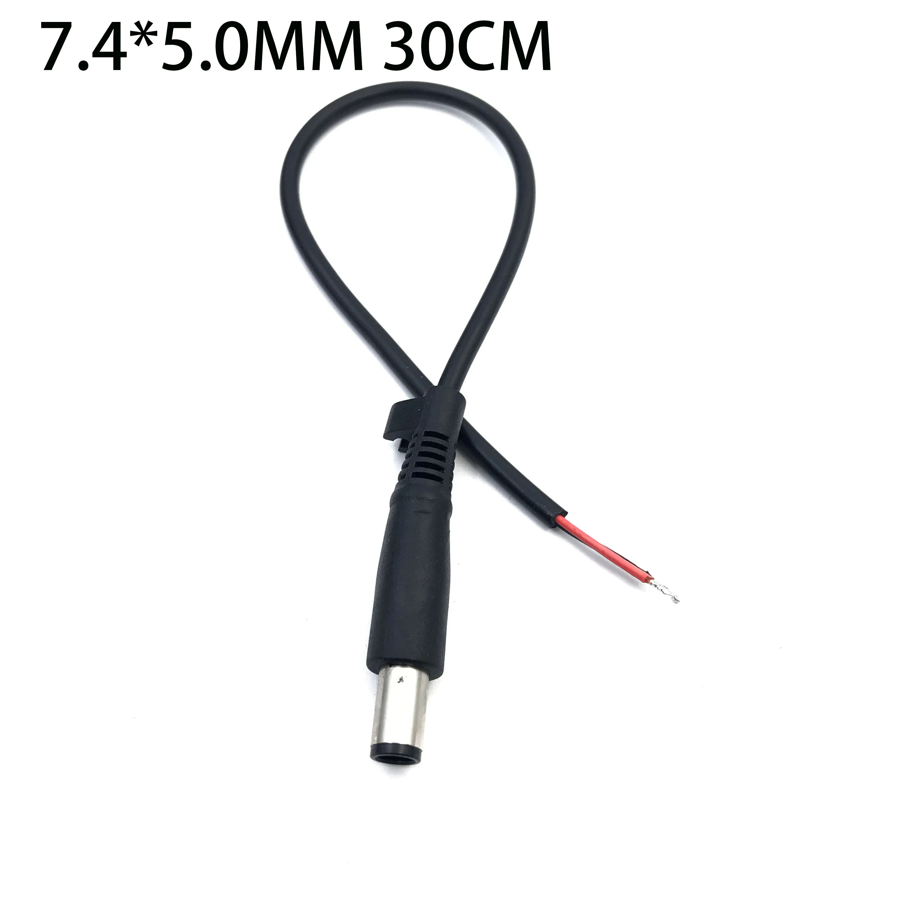 DC Tip 7.4 x 5.0mm 7.4*5.0MM Male Plug Connector Cable Cord For DELL HP Replacement 30cm/1ft 2PIN