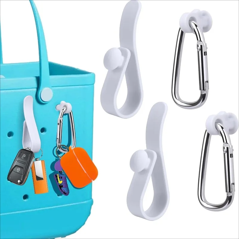 Key Holder for Bogg Bag, Accessories for Bogg Bags Original X Large, Insert Charm Carabiner Keychain for Beach Bag