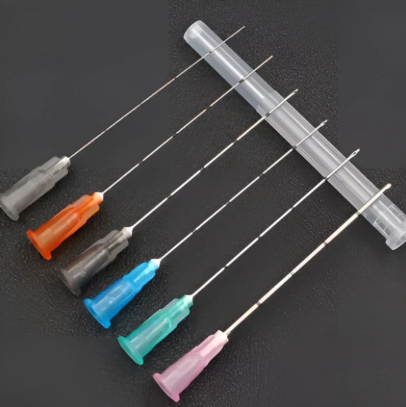 Factory Disposable Blunt-tip Cannula 22g 23G 25G 27G 18G 50mm/70 Blunt Fine Micro Body Piercing Needles Cannula Syringe