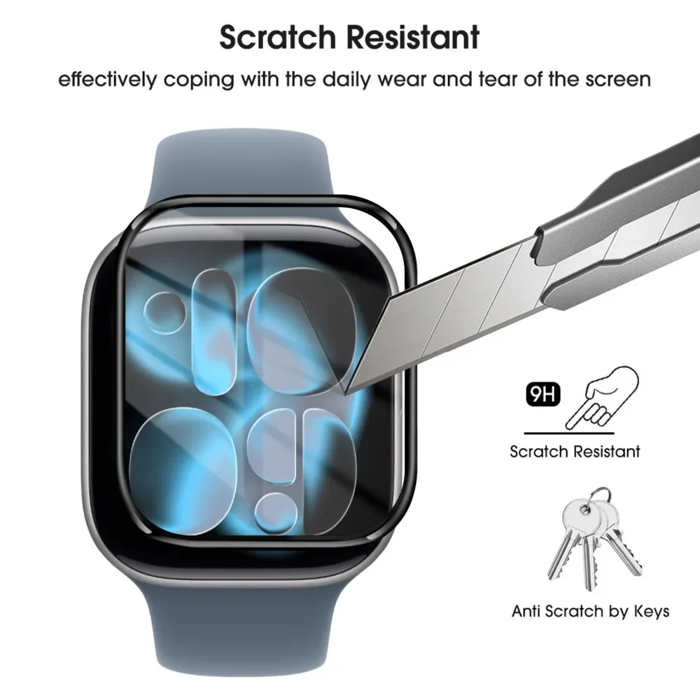 1-10pcs for Apple Watch S11 Series 42mm 46mm HD Anti-scratch Watch Screen Protectors Soft PMMA Film for Iwatch S11 Not Glass