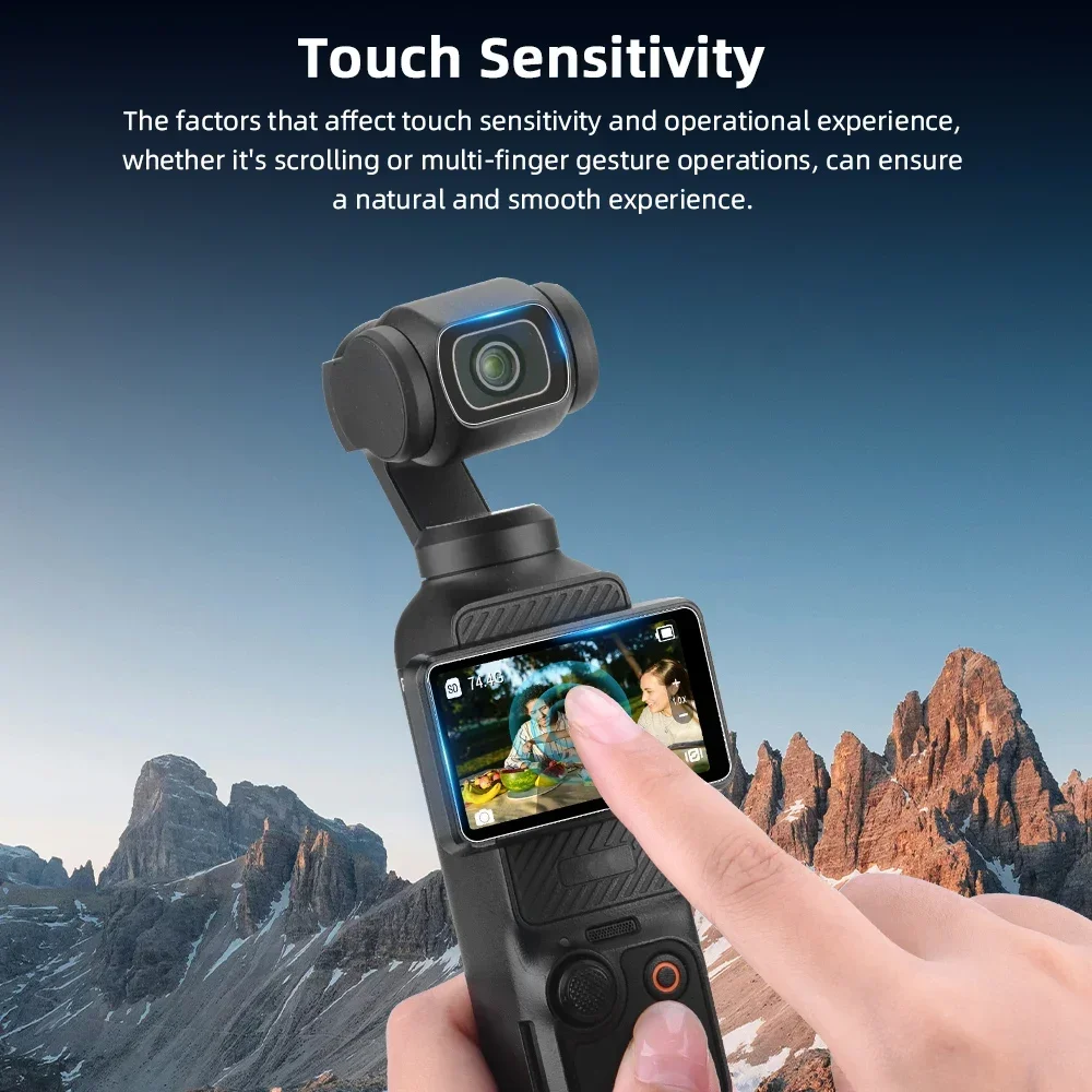 BRDRC AR Anti-Glare Film For DJI Osmo Pocket 3 Camera Lens Screen High Sensitivity Full Coverage Protective HD Film