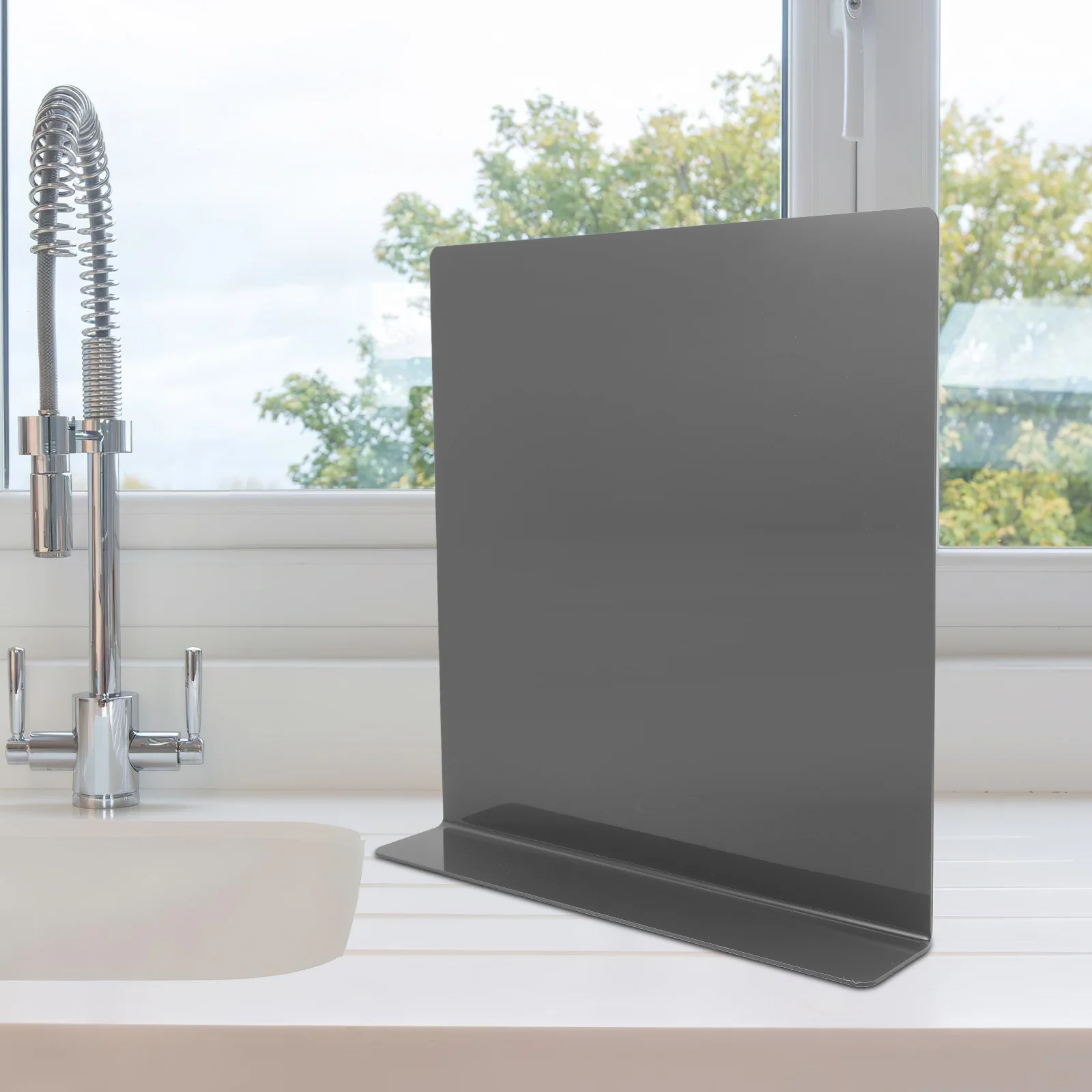 

Kitchen Guard Pvc Water Barrier For Kitchen Sink Splatter Screen Faucet Side Sink Splatter Screen Bathroom Restaurant Home Use