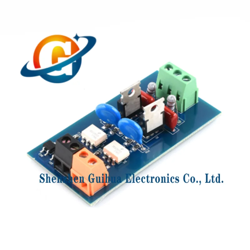 1pcs 2-channel PLC amplification board module optocoupler isolation board high-power transistor thyristor board AC 220V output