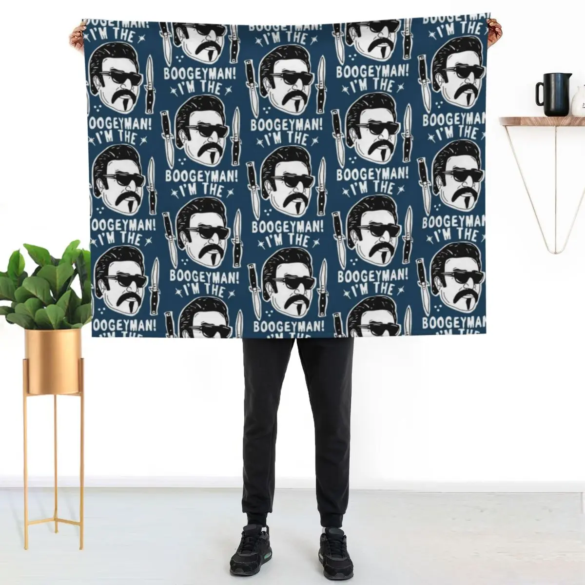I_m the boogeyman Throw Blanket Cute Sleeping Bag blankets ands Decorative Sofas Soft Big Shaggy Blankets