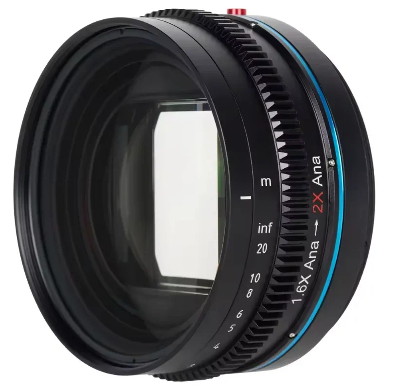 SIRUI 1.25x アナモルフィック スクイーズ アダプター 最大 85mm フロント直径レンズ用、82mm フロントネジ付き