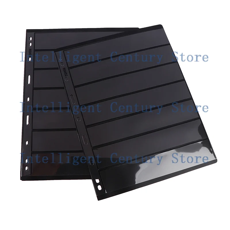 

(HBA12) 10 шт. страниц для альбома на 7 ячеек, для почтовых марок, монет, банкнот, с отрывными листами