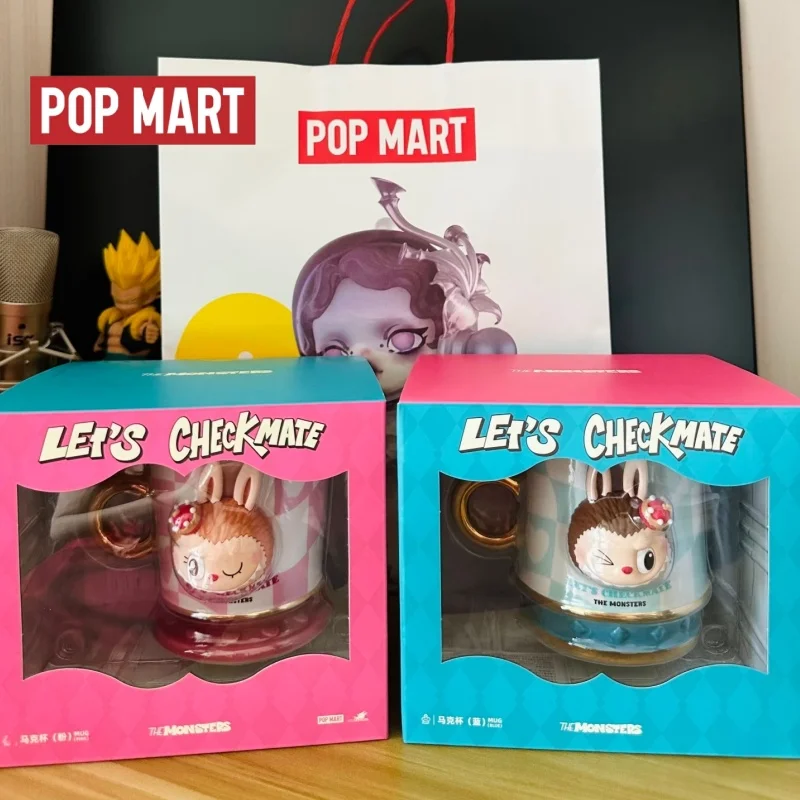 

Popular Spot POPMART Monster Labubu Chess Adventure Series Ceramic Mug Silicone Rubber Doll Detachable Cute And Exquisite Gift
