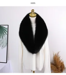 Natural fox raccoon silver fox fur collar neck neck ladies fur decoration, high street private made