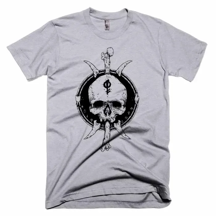 

Skull Bones Horror Skeleton Symbol T-Shirt. Summer Cotton Short Sleeve O-Neck Mens T Shirt New S-3XL