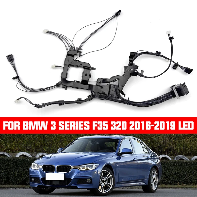 

Подходит для BMW 3 серии F35 2016-2019 320 330, внутренний жгут проводов фар, светодиодная вилка фар, группа проводов, схема