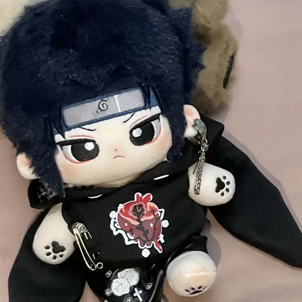 

No Attribute Sasuke Handsome Boy Cosplay Plush Doll Cotton Stuffed Body Anime Dress Up Clothes Mascot Gift Xmas 20cm