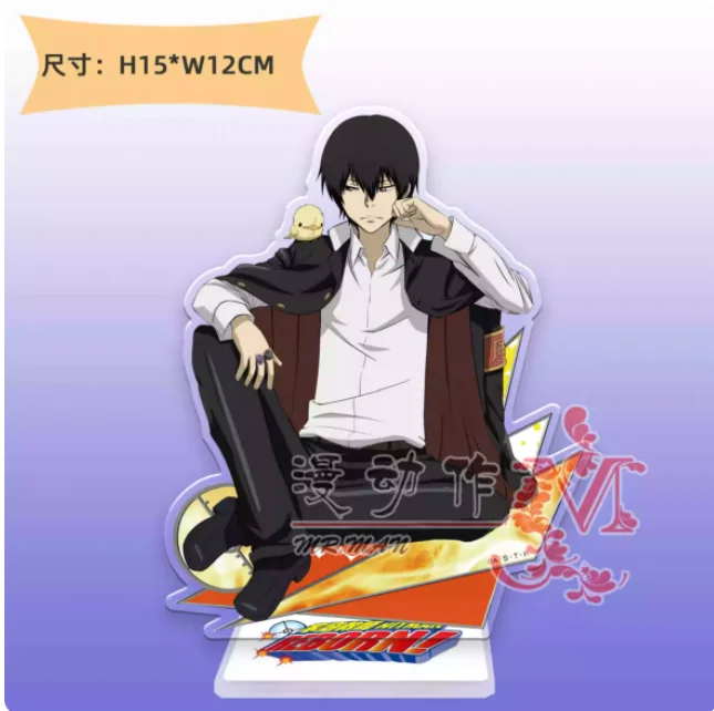 Anime REBORN! Sawada Tsunayoshi Hibari Kyōya Acrylic Stand Figure Model Plate Cosplay Collection Desktop Decor Gifts MDZ