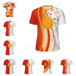 2025 New Yezidi 3D Printing Flag Mesh T-shirts Men Women Clothing Sports Breathable For Running Bike Tennis Fitness T shirt