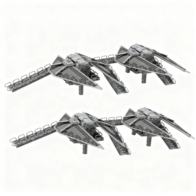 459pcs MOC Star Battle SW - TIE Striker Landing Pad Model Building Blocks Architecture Christmas Gifts Birthday Collection Craft