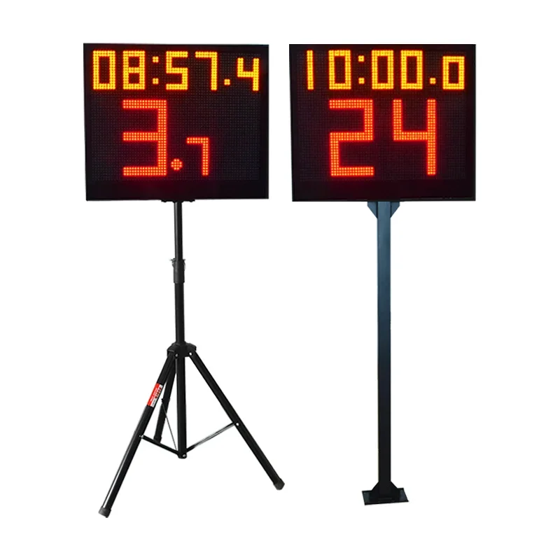 Basketball and badminton match timing and scoring software LED on-screen scoring system 24-second timer Electronic scoreboard