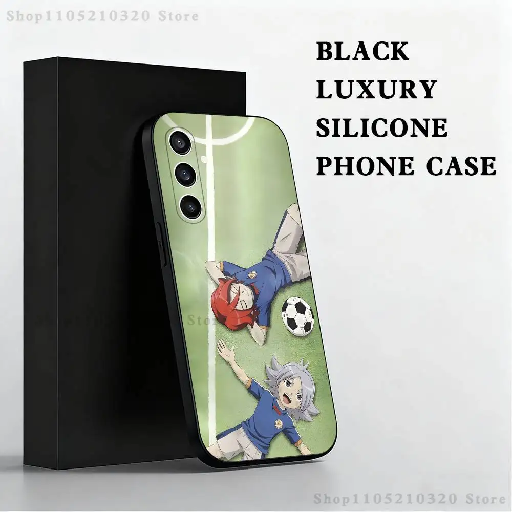 حافظة هاتف I-Inazuma E-Eleven لهاتف سامسونج S25، S24، S21، S22، S23، S30، Ultra، S20، Plus، Fe، Lite، Note، 10,9,5G غطاء أسود