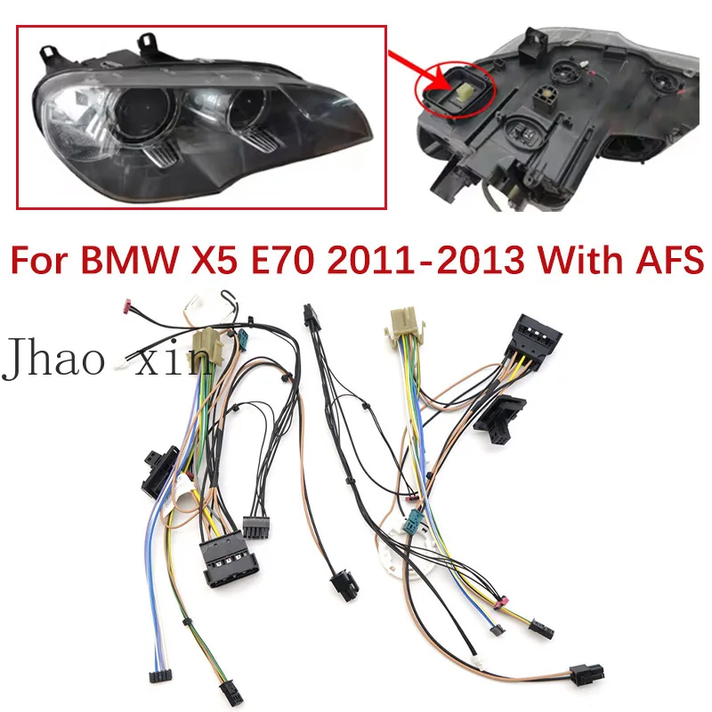 

Suitable For BMW X5 E70 Headlamp Wiring Harness 2011-2013 with AFS Internal Wiring Harness Connector Circuit Assembly Components