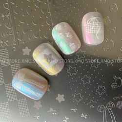 XMQ NAIL ART STAMPING PLATES STAR HEART TEMPLATES