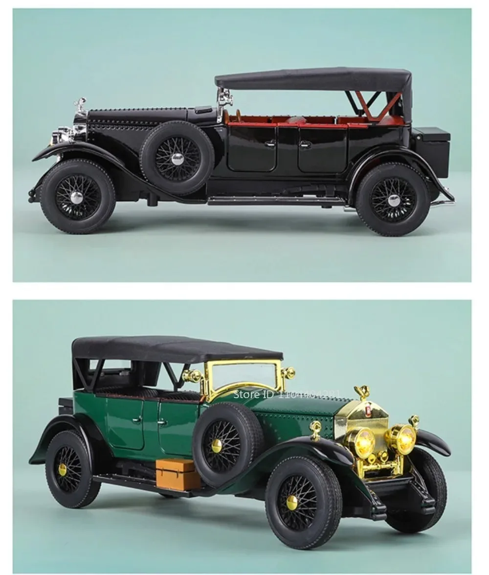 1:24 Phantom 300SL Legierung Diecast Vintage Auto Miniatur Modell Spielzeug Sound Licht Zurückziehen Türen Geöffnet Ornament Kinder Festival Geschenk – Detail 14