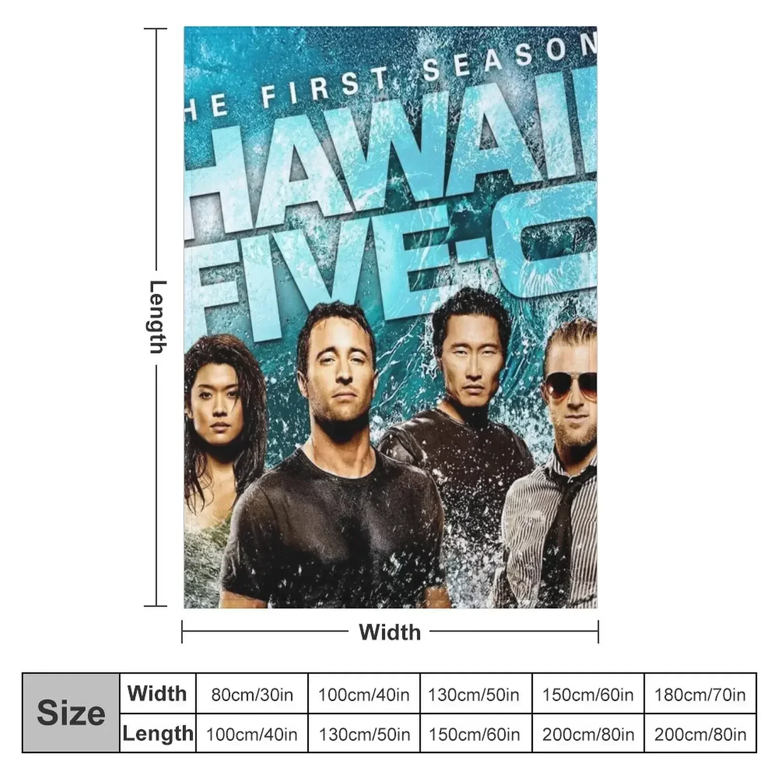 OG cast Hawaii Five-0 Throw Blanket for sofa Plaid on the sofa Warm Decorative Beds Blankets
